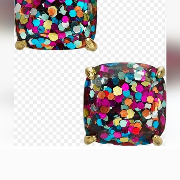 Kate Spade Multicolored Glitter Earrings NWT - Picture 2 of 9